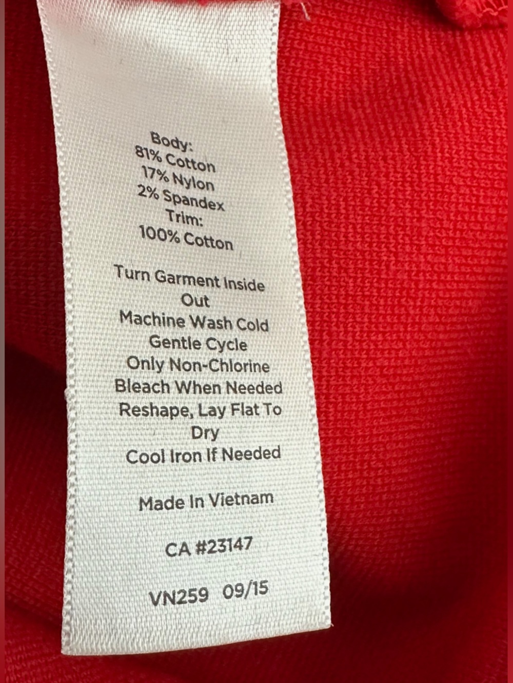 Talbots Petite Red Shift Dress Striped Collar Preppy Classic Pockets Size SP - Picture 5 of 9